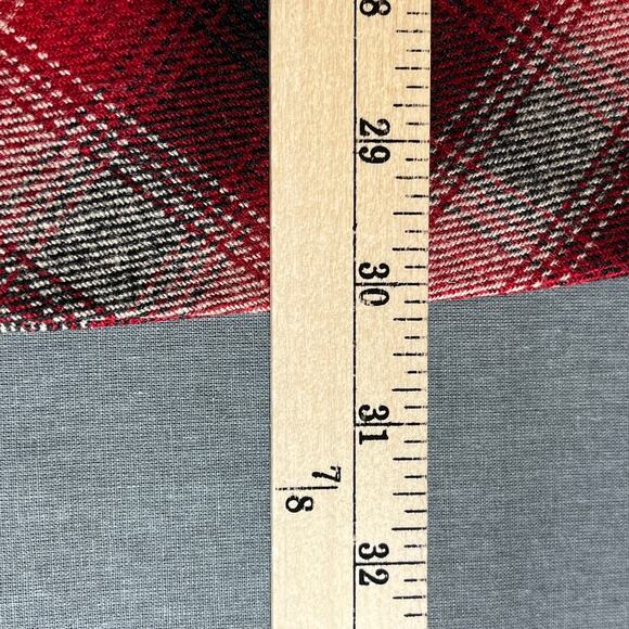 Pendleton Skirt Womens 14 Red Black Tartan Plaid Wool A-Line Career Scottish - Picture 12 of 13
